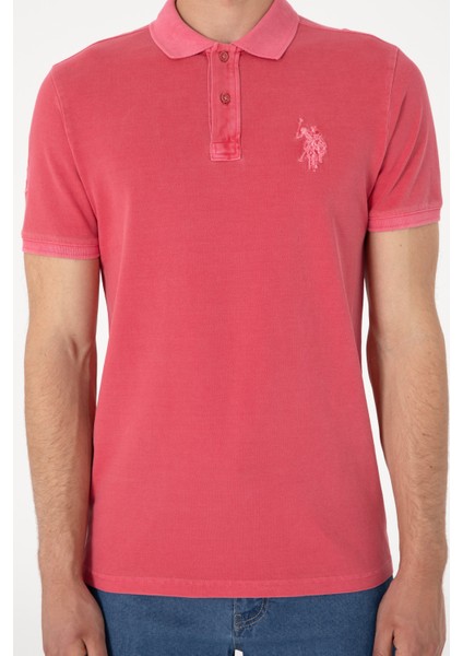Erkek Koyu Pembe Tişört Basic 50298053-VR167