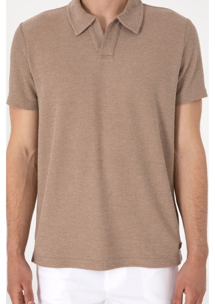 Erkek Camel Tişört 50303227-VR015