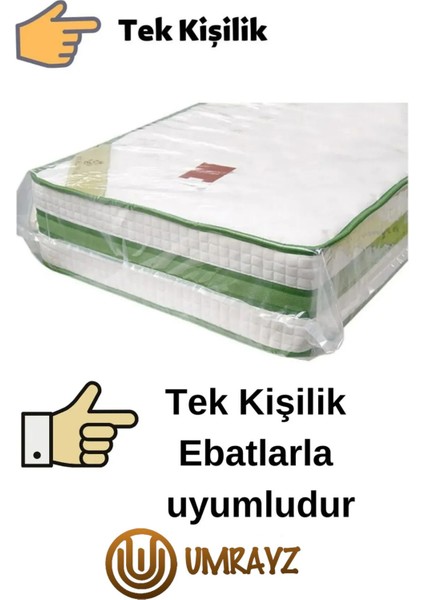 Ultra Kalın Tek Kişilik Yatak Baza Koruma Naylonu Taşıma Taşınma Saklama Poşeti Ambalaj Kılıfı