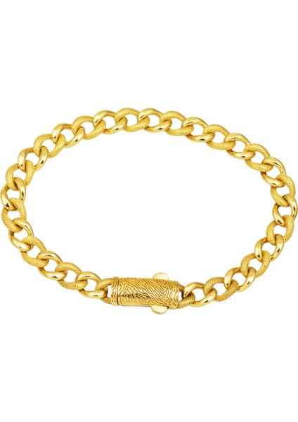 Zebraç Tokalı 14 Ayar Altın Gurmet Künye