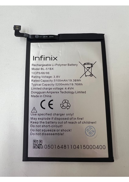 Reyze Infinix Hot 10 BL-51BX Batarya fiyatları