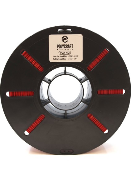 Polycraft Pla Hq (plus) Filament 1.75 mm - 1 kg - Bayrak Kırmızı