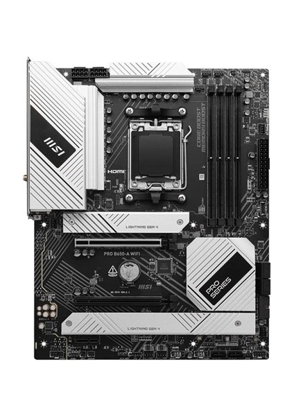 <![cdata[msı Pro B650-A WIFI6E Ddr5 Hdmı-Dp Pcıe 4.0 Am5 Atx]]>