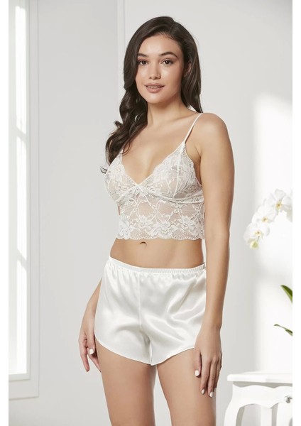 Pierre Cardin 7005 Sabahlıklı Şort Gecelik Takım