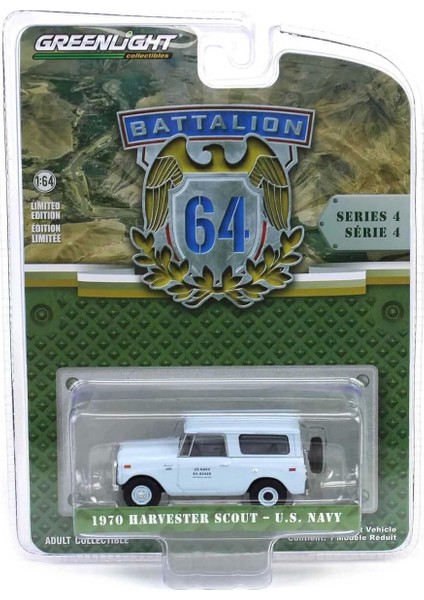 1/64 Battalion 64 Series 4- 1970 Harvester Scout - U.s. Navy