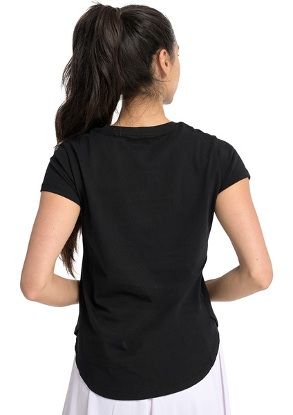 Sendai Kadın Siyah Günlük Stil T-Shirt 25YK013-SYH fiyatları