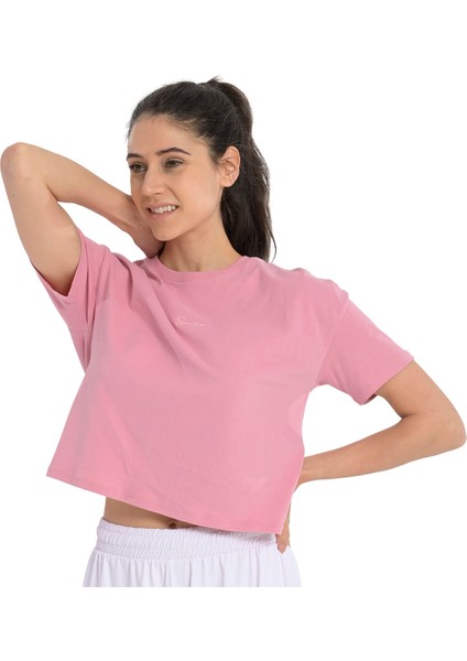 Ube Kadın Pembe Günlük Stil T-Shirt 25YK015-PMBE indirimleri