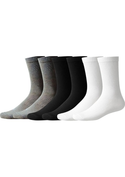6'lı Ekonomik Paket 3 Renk Unısex Tenis Çorap Set