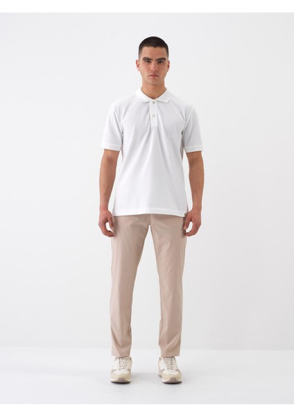 Erkek Bej Slim Fit Pamuklu Jogger Pantolon fiyatları