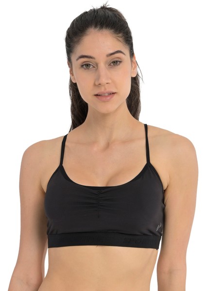 Ena Kadın Siyah Koşu Sporcu Sütyeni 25YK002-SYH