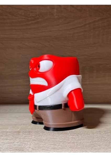 Tersyüz Anger Figürü (Inside Out Öfke Karakteri) | Orijinal Koleksiyonluk Oyuncak - Dekoratif Masaüstü Figür