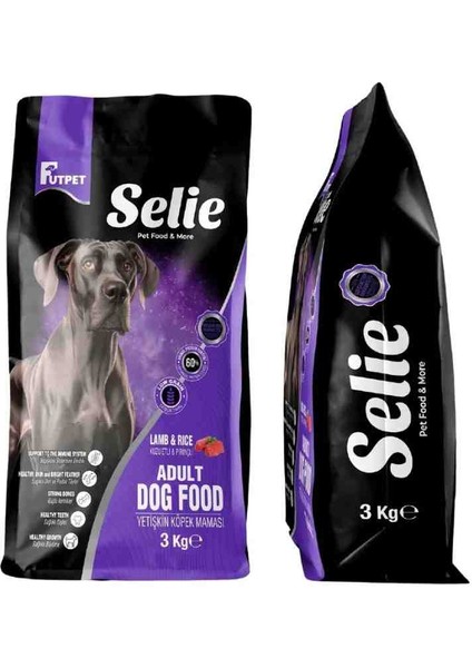 Premium Kuzu Etli & Pirinçli Yetişkin Köpek Maması 3 kg