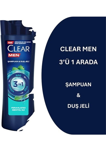 Men 3ü1 Arada Şampuan&Duş Jeli