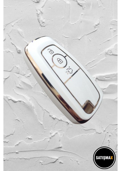 Lüx Ford M.ustang Fusion Ecosport F150 F250 Ranger Kuga Beyaz Gold Nano Anahtar Kılıfı 1.kalite fiyatları