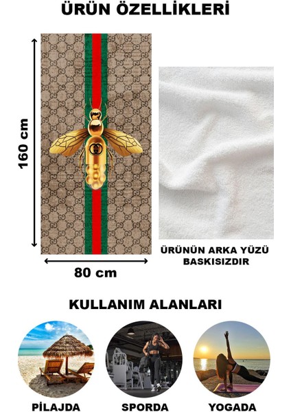 Dekoratif Modern Desenli Plaj Deniz Havlusu Peştamal 80x160 CM LUX25 fiyatları