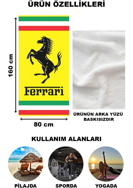 Dekoratif Modern Desenli Plaj Deniz Havlusu Peştamal 80x160 CM PSM02