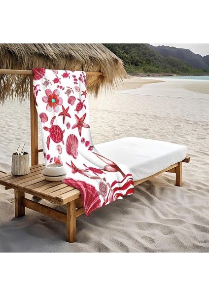 Dekoratif Modern Desenli Plaj Deniz Havlusu Peştamal 80x160 CM PSM05
