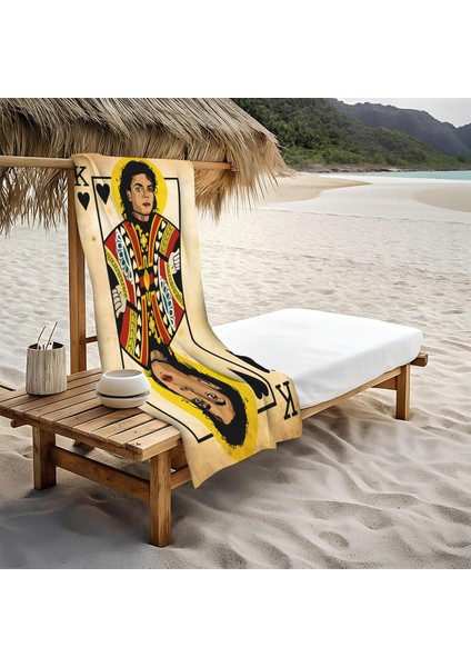 Dekoratif Modern Retro Desenli Plaj Deniz Havlusu Peştamal 80 x 160 cm RTR02