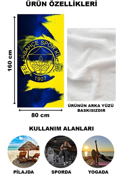 Dekoratif Modern Desenli Plaj Deniz Havlusu Peştamal 80x160 CM TRF04 fiyatları