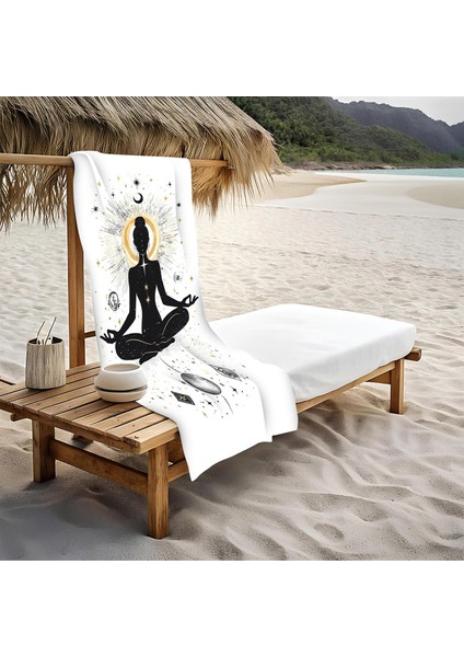 Dekoratif Modern Desenli Plaj Deniz Havlusu Peştamal 80 x 160 cm FI002