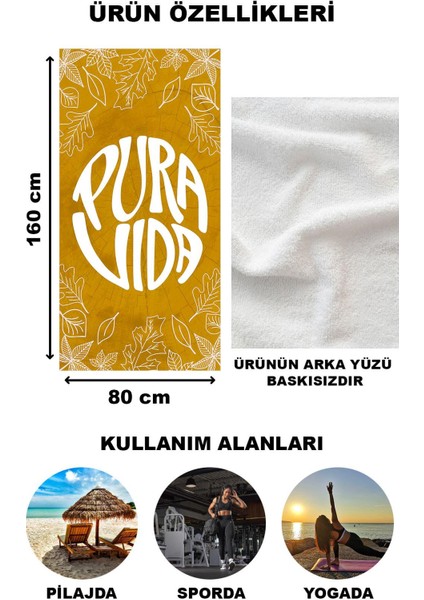 Modern Desenli Plaj Deniz Havlusu Peştemal 80 x 160 cm OPT03