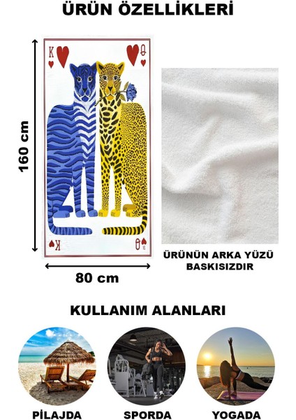 Dekoratif Modern Desenli Plaj Deniz Havlusu Peştamal 80 x 160 cm FI015 fiyatları
