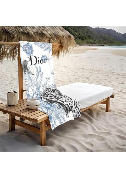 Dekoratif Modern Desenli Plaj Deniz Havlusu Peştamal 80 x 160 cm LU x 66