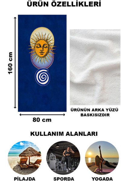 Dekoratif Modern Desenli Plaj Deniz Havlusu Peştamal 80 x 160 cm FI004 fiyatları