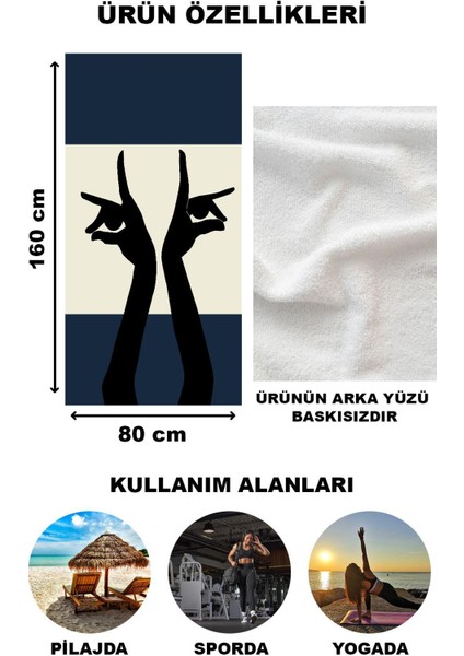 Dekoratif Modern Desenli Plaj Deniz Havlusu Peştamal 80x160 CM FI013 fiyatları