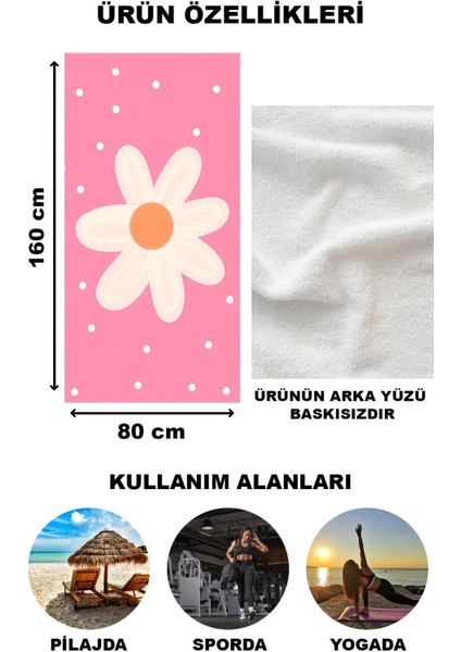 Modern Desenli Plaj Deniz Havlusu Peştemal 80 x 160 cm AQUA78 fiyatları
