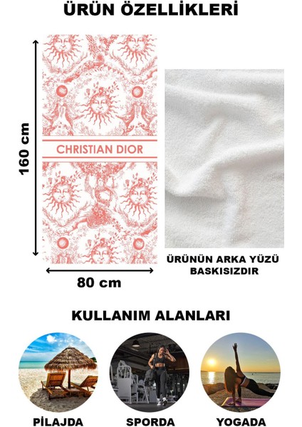 Dekoratif Modern Desenli Plaj Deniz Havlusu Peştamal 80x160 CM LUX35 fiyatları