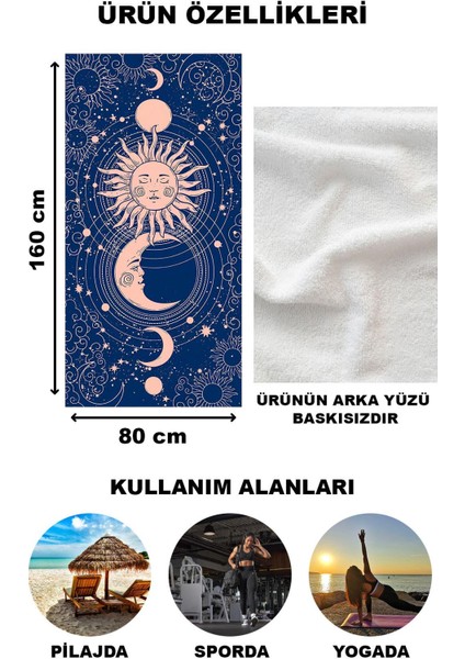 Dekoratif Modern Desenli Plaj Deniz Havlusu Peştamal 80 x 160 cm FI007 fiyatları