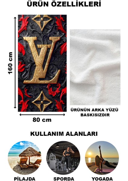 Dekoratif Modern Desenli Plaj Deniz Havlusu Peştamal 80 x 160 cm LU x 29 fiyatları