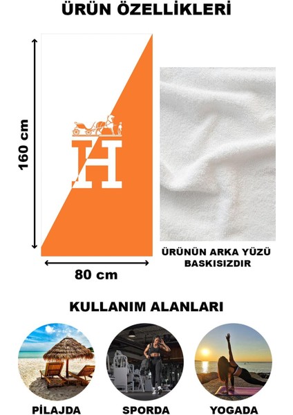 Dekoratif Modern Desenli Plaj Deniz Havlusu Peştamal 80 x 160 cm LU x 49 fiyatları