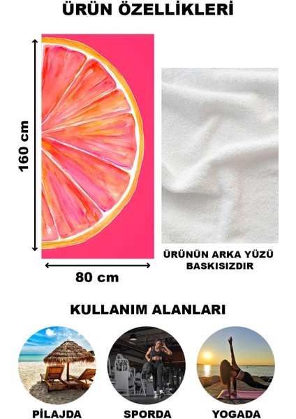 Modern Desenli Plaj Deniz Havlusu Peştemal 80 x 160 cm AQUA54 fiyatları
