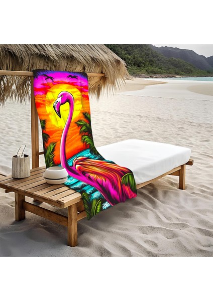 Modern Desenli Plaj Deniz Havlusu Peştemal 80 x 160 cm OPT18