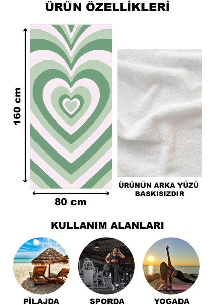 Modern Desenli Plaj Deniz Havlusu Peştemal 80 x 160 cm AQUA09 fiyatları