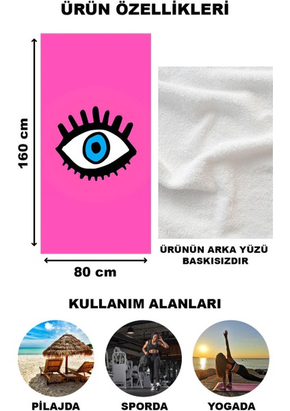 Modern Desenli Plaj Deniz Havlusu Peştemal 80 x 160 cm AQUA13 fiyatları