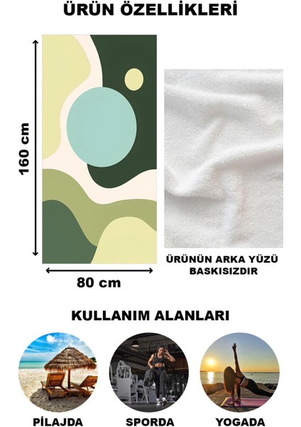 Modern Desenli Plaj Deniz Havlusu Peştemal 80 x 160 cm AQUA28 fiyatları