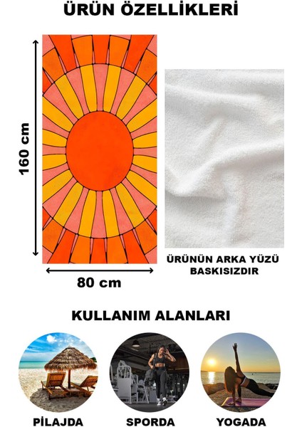 Modern Desenli Plaj Deniz Havlusu Peştemal 80 x 160 cm OPT25 fiyatları