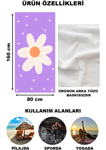 Modern Desenli Plaj Deniz Havlusu Peştemal 80 x 160 cm AQUA79 fiyatları