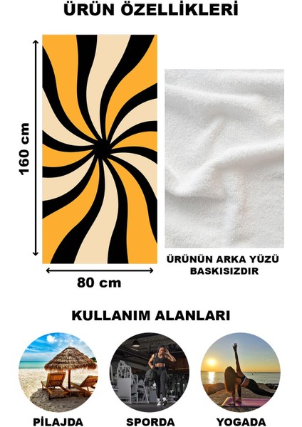 Modern Desenli Plaj Deniz Havlusu Peştemal 80 x 160 cm AQUA06 fiyatları