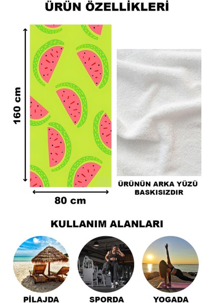Modern Desenli Plaj Deniz Havlusu Peştemal 80 x 160 cm AQUA56 fiyatları