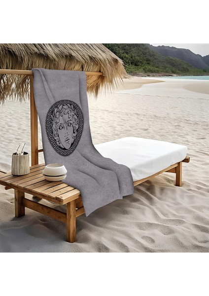 Dekoratif Modern Desenli Plaj Deniz Havlusu Peştamal 80 x 160 cm LU x 05