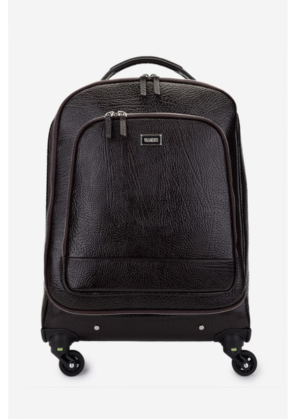 Unisex Hakiki Deri Kahverengi Valiz 147 5085 Valız Y25 Kahve Dr