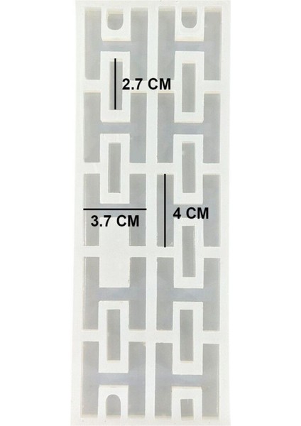 Epoksi Çoklu Silikon Kalıp H Harfi Anahtarlık Reçine Seri Döküm Kalıbı 4 cm 10 Lu fiyatları