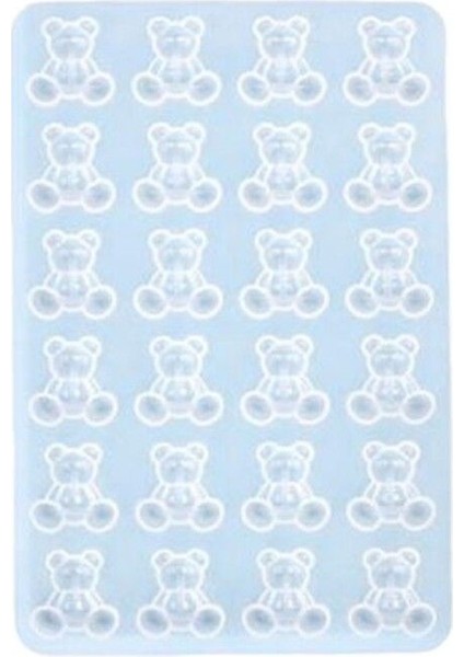 Kolye ve Reçine Epoksi Kalıbı 24 Lü Haribo Minik Ayıcık Kalıbı 2.2x2.3 cm