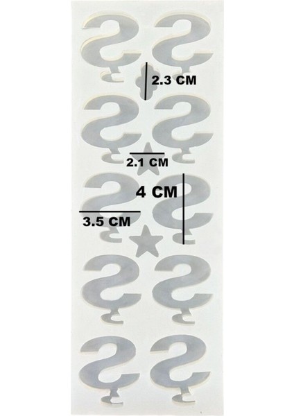 Epoksi Çoklu Silikon Kalıp Ş Harfi Anahtarlık Reçine Seri Döküm Kalıbı 4 cm 10 Lu modelleri