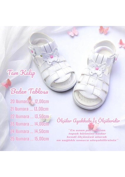 Ortopedik Kız Bebek Sandaleti Kelebek Serisi KLB2415 indirimleri