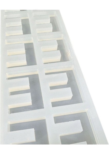 Epoksi Çoklu Silikon Kalıp E Harfi Anahtarlık Reçine Seri Döküm Kalıbı 4 cm 10 Lu modelleri